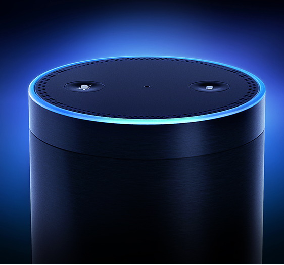 This is a picture showing amazon echo